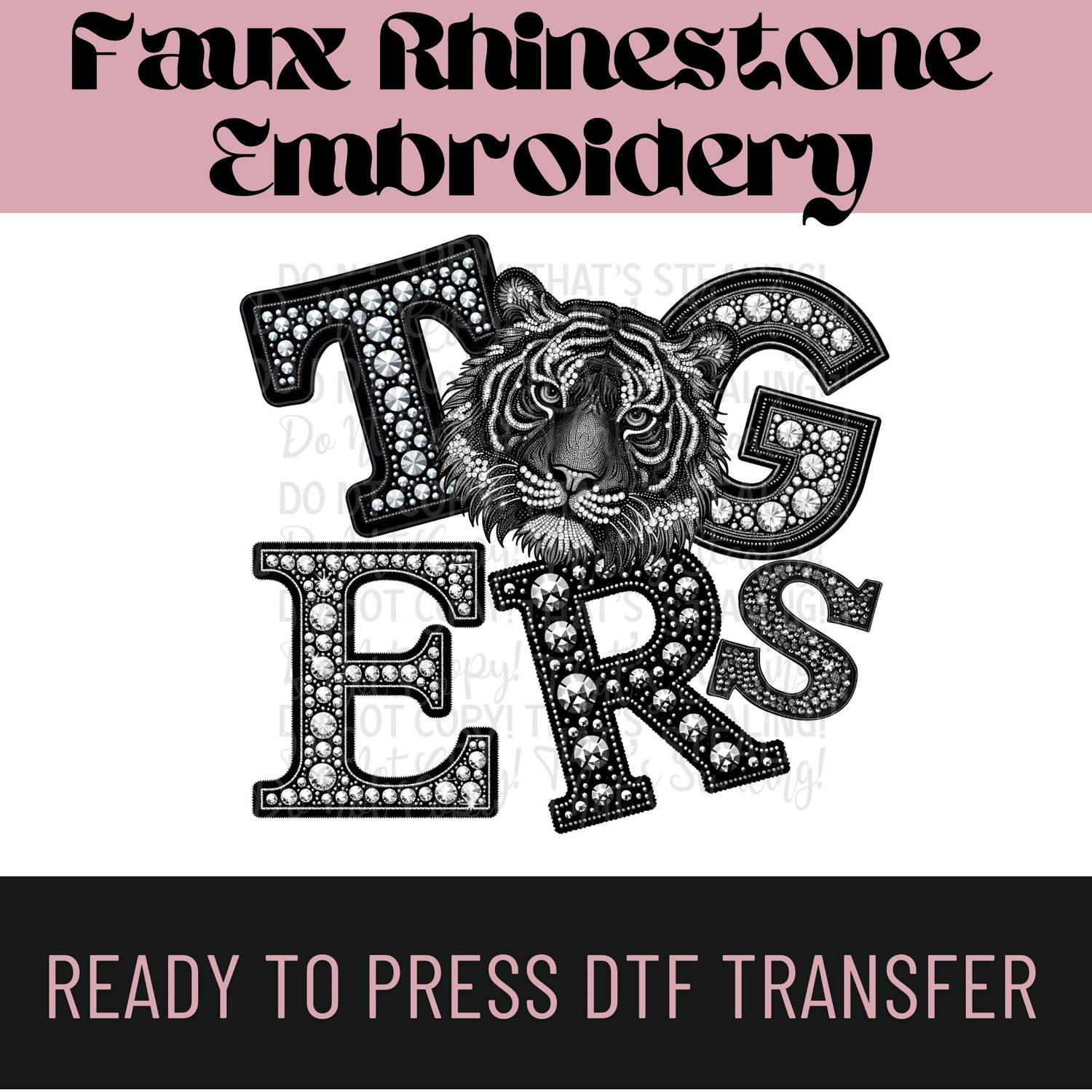 Faux Rhinestone Embroidery