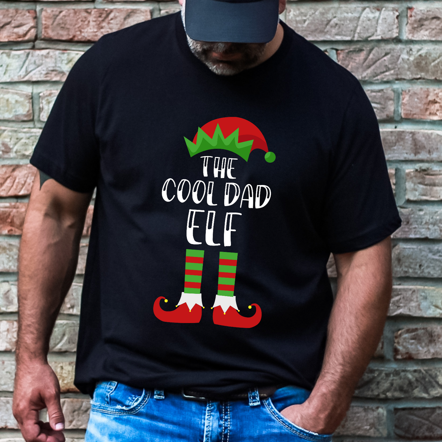 Matching Family Cool Dad Elf DTF Transfer Film 9435
