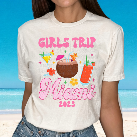 Girls Trip Miami 2025 DTF Transfer Film E035