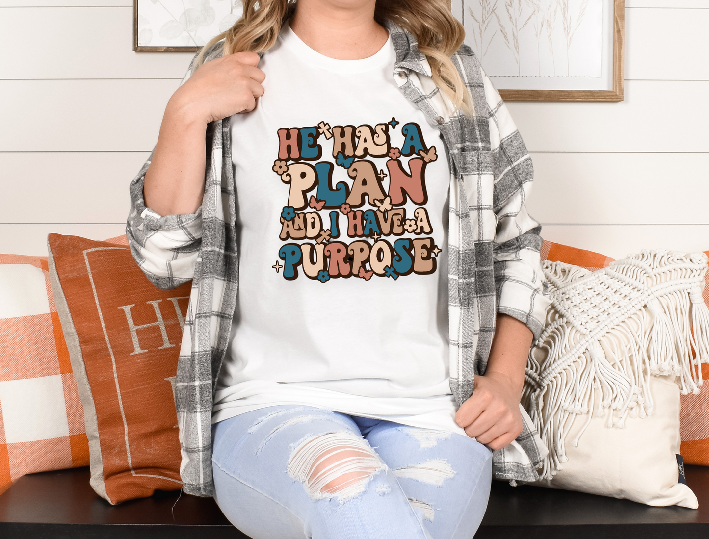 Retro He has a Plan DTF Transfer Film 1703