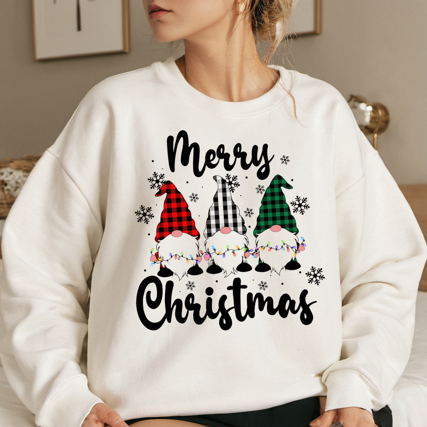 Merry Christmas Gnomes DTF Transfer Film 9462