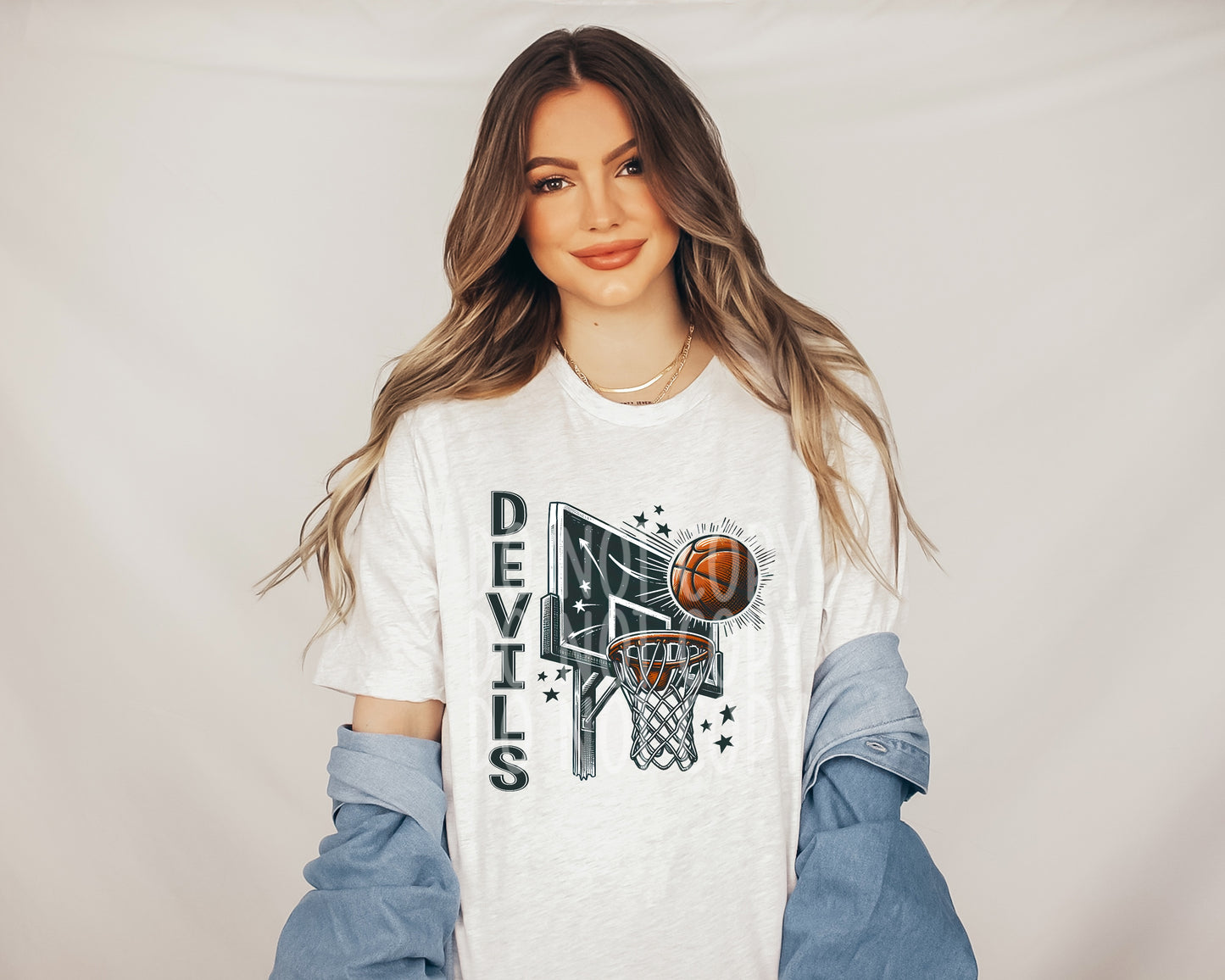 Basketball Devils Sports Mascot DTF Transfer Film TE104