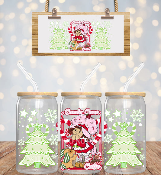 Candy Cane Cutie 16oz UV DTF Transfer Film L114