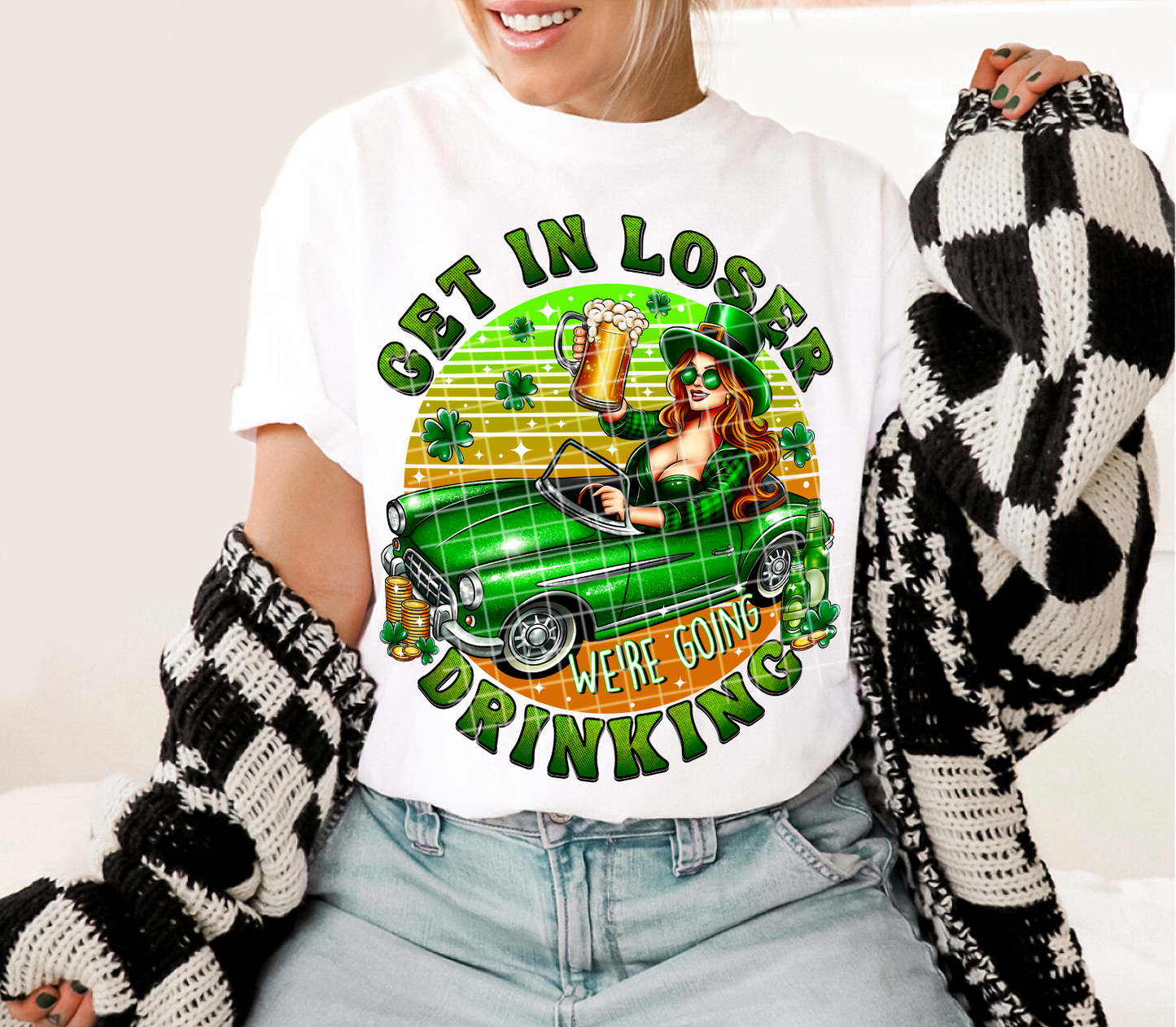 Matching DTF Series - Set Series - St Patty - Girl Get in Loser