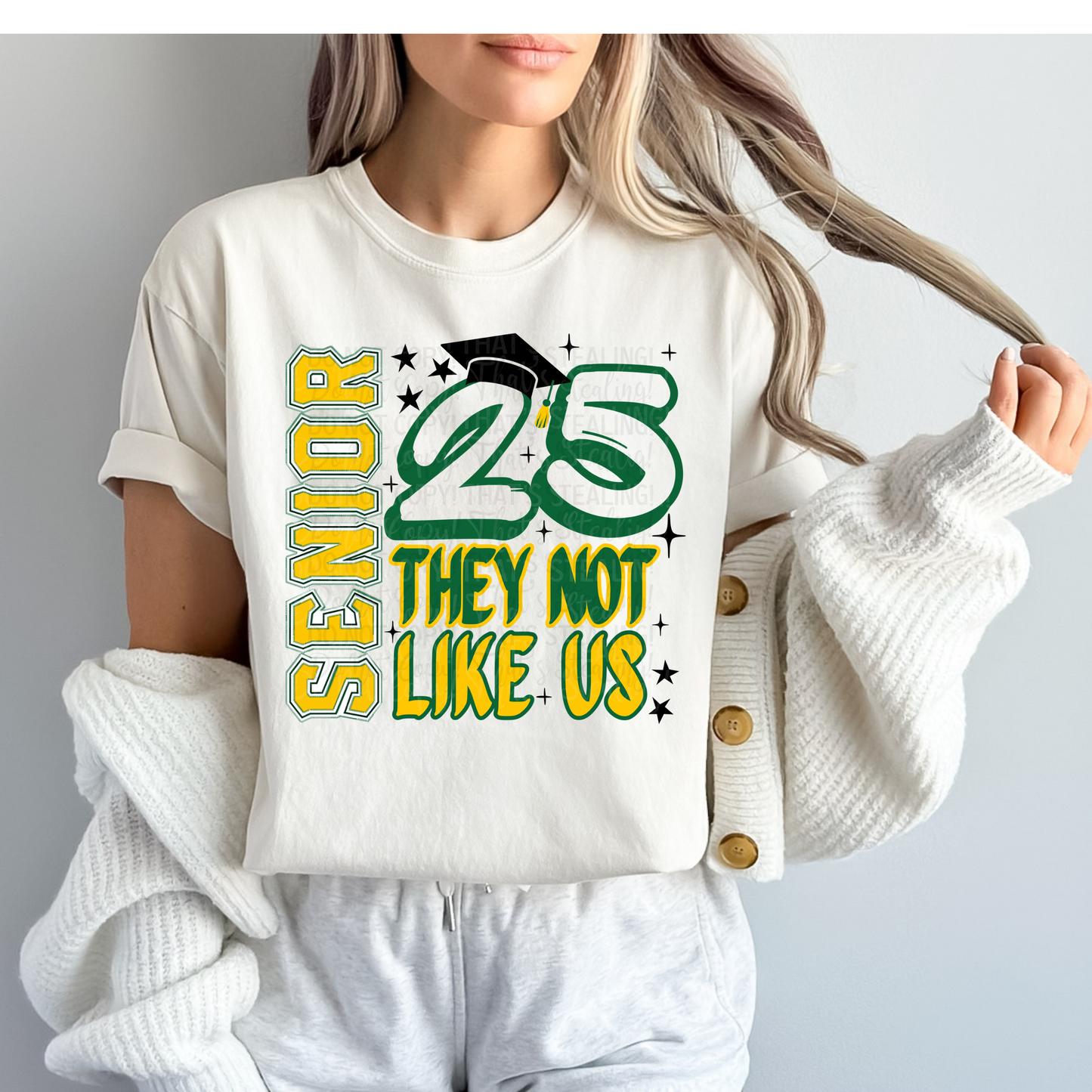 Senior 2025 they not like us Graduation DTF Transfer Film IH025