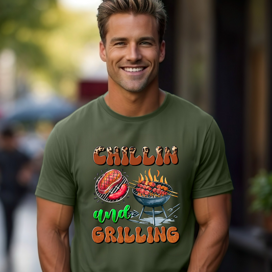 Chillin and Grilling DTF Transfer Film CF055