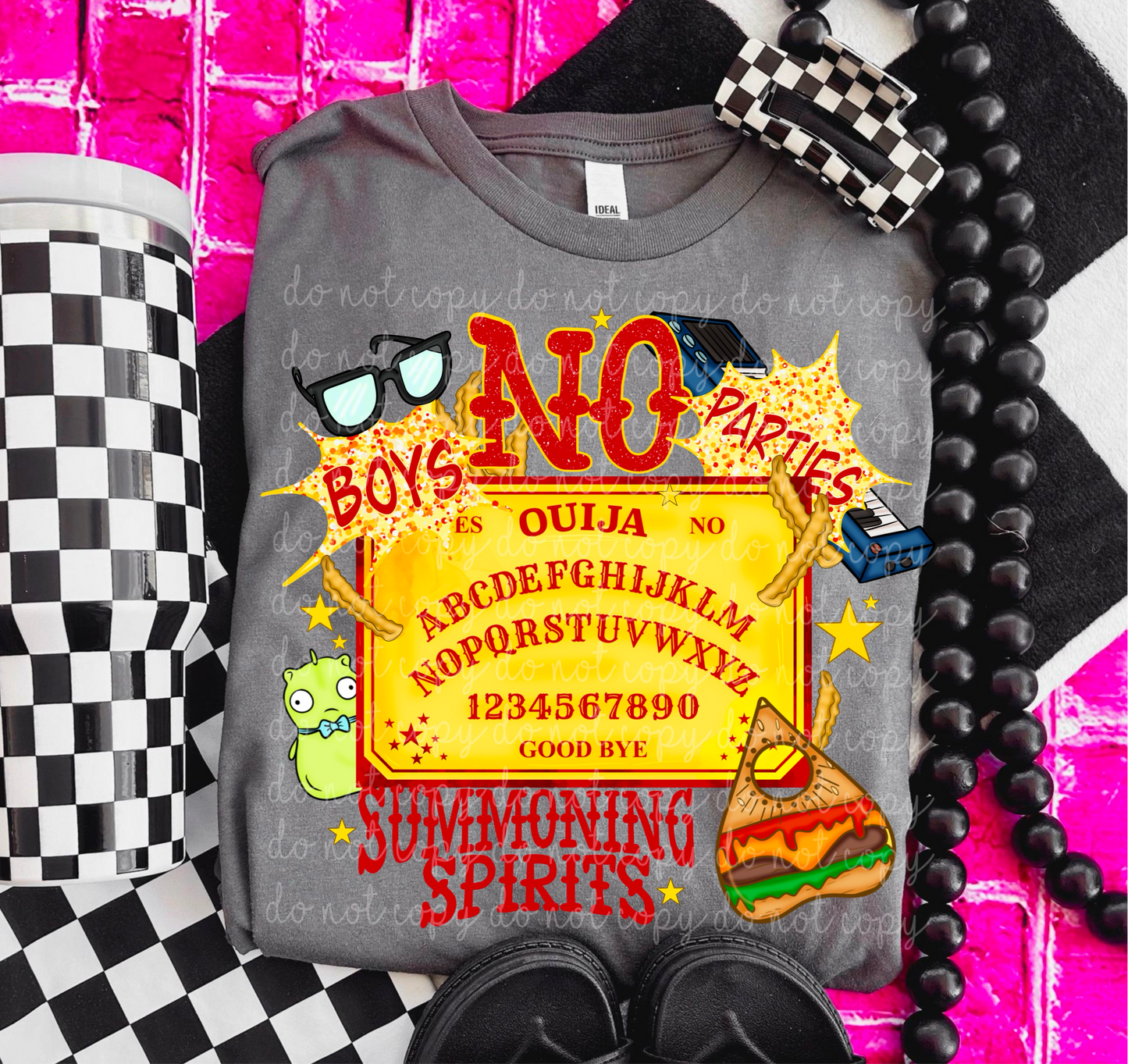 Bobies No Summoning Spirits DTF Transfer Film