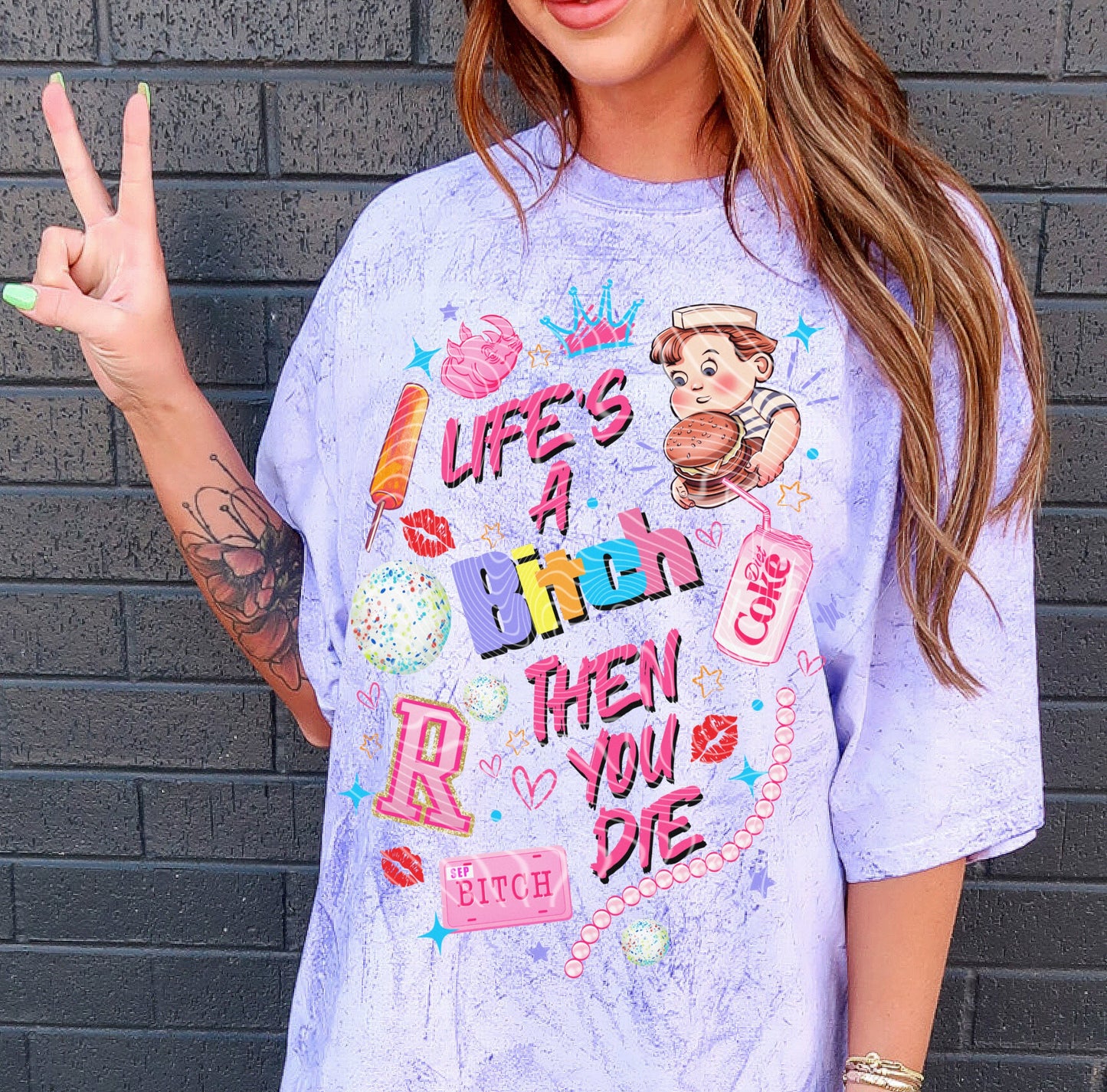 Matching DTF Series - Set Series - Retro Life’s a B… Quote G035