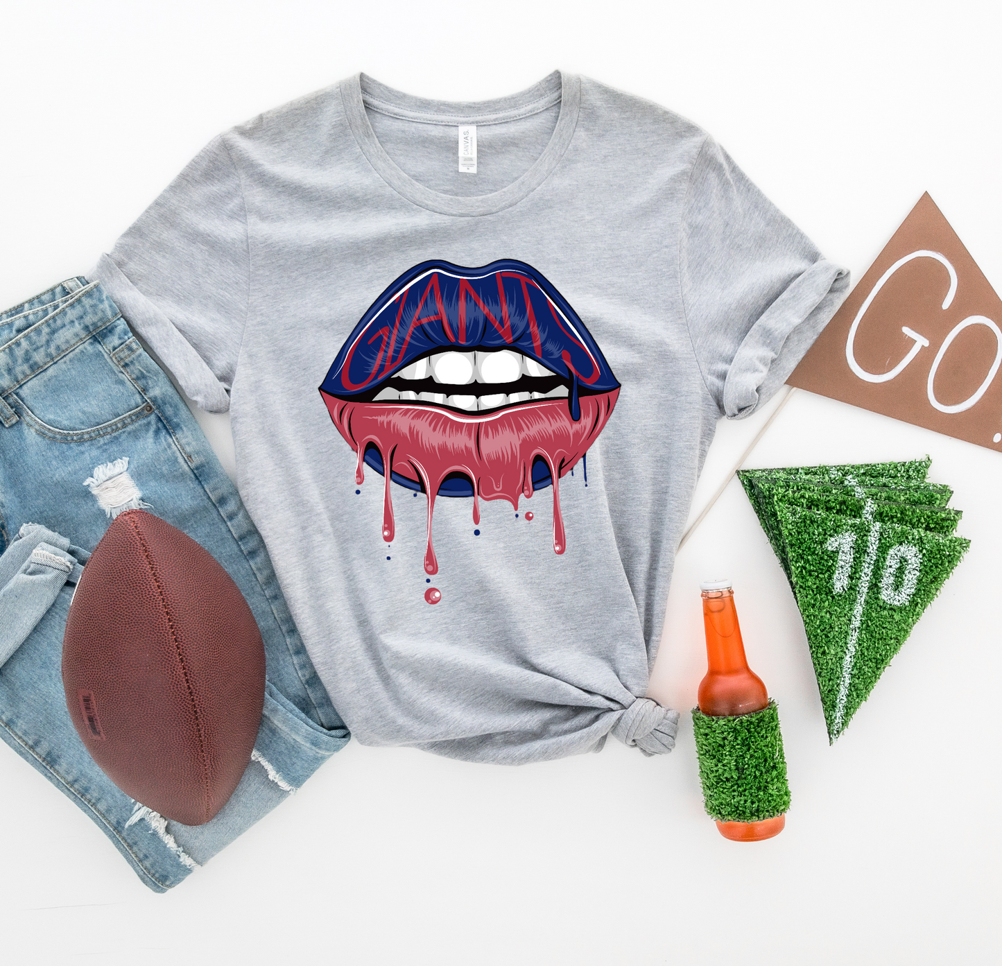 Football Lips L22 FBE DTF Transfer Film