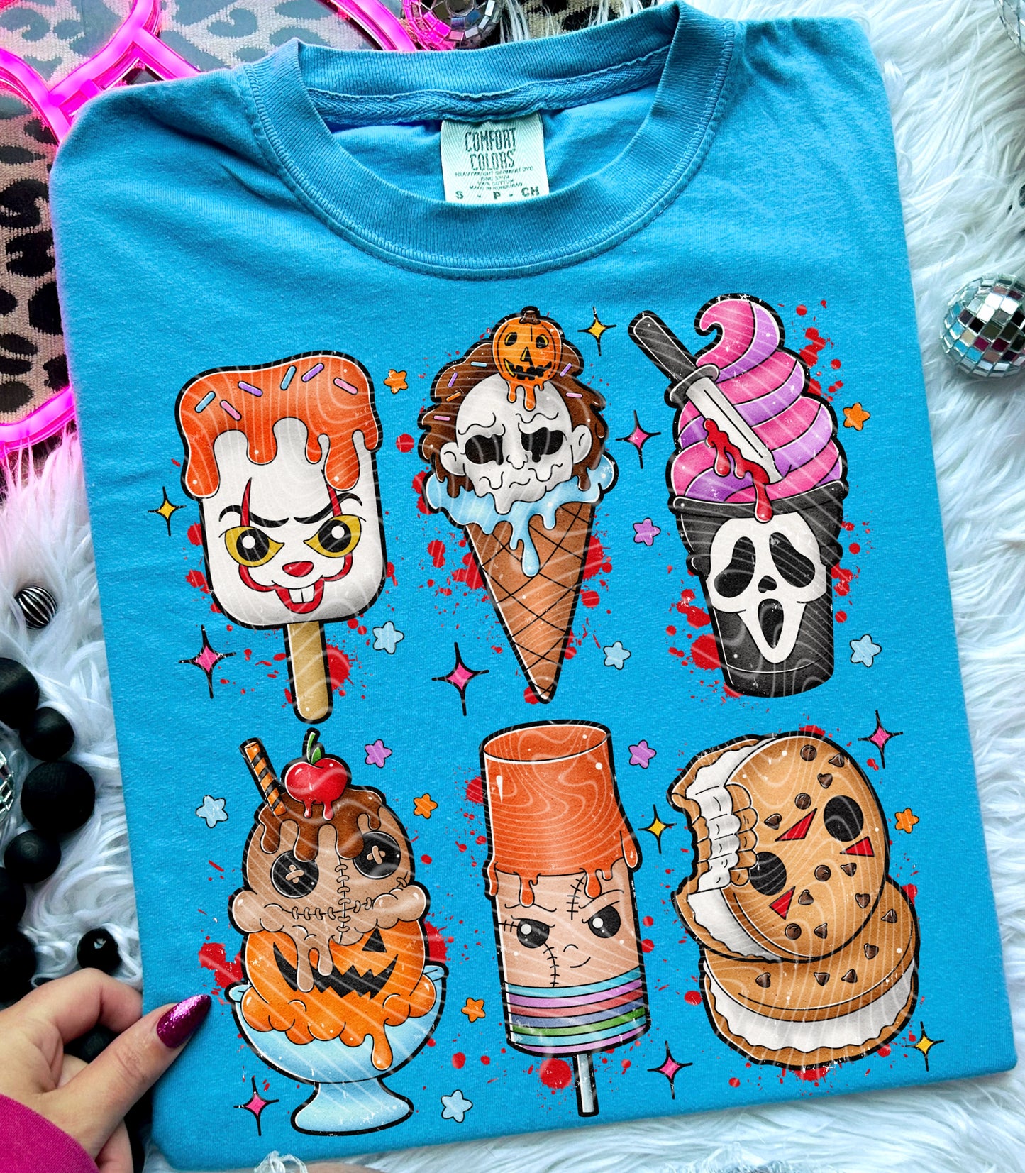 Summer Horror Popsicles DTF Transfer Film