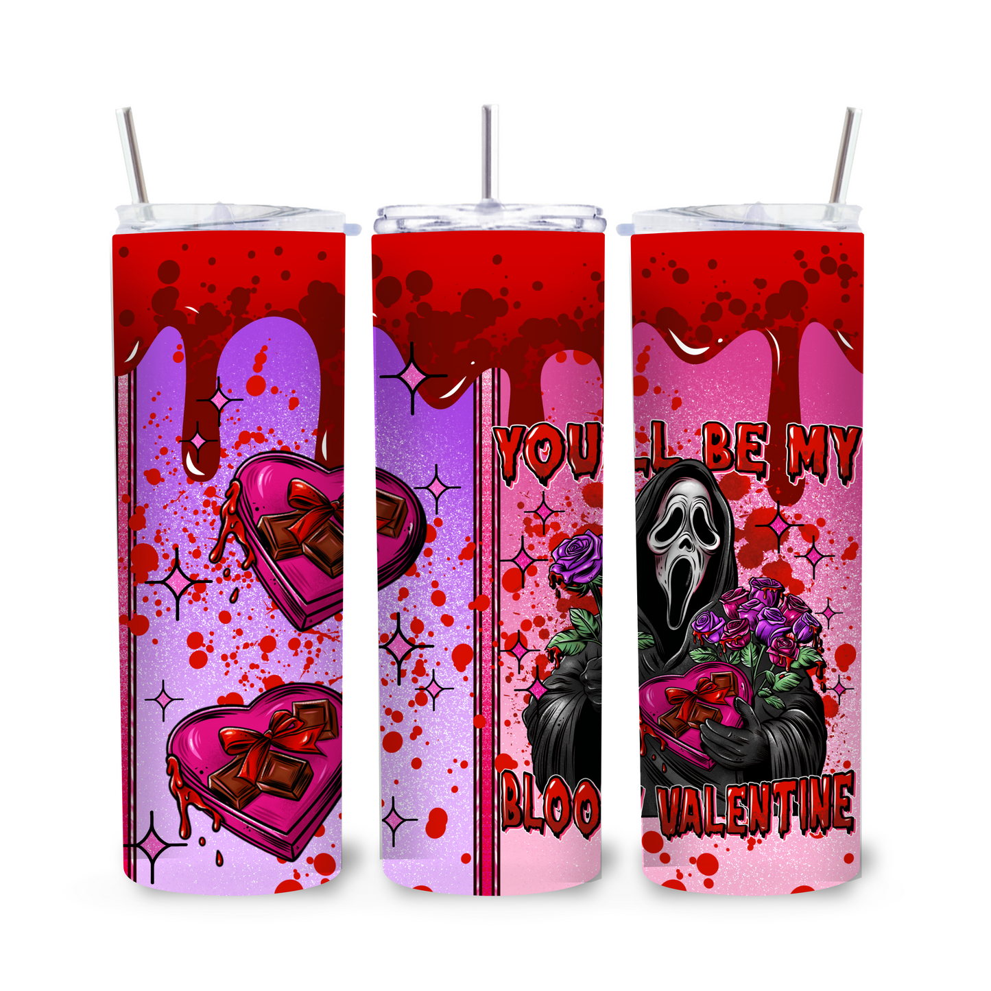 Bloody Valentine - Tumbler Sublimation Transfer Film
