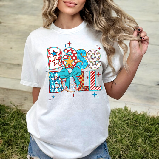 Baseball Doodles DTF Transfer Film E035