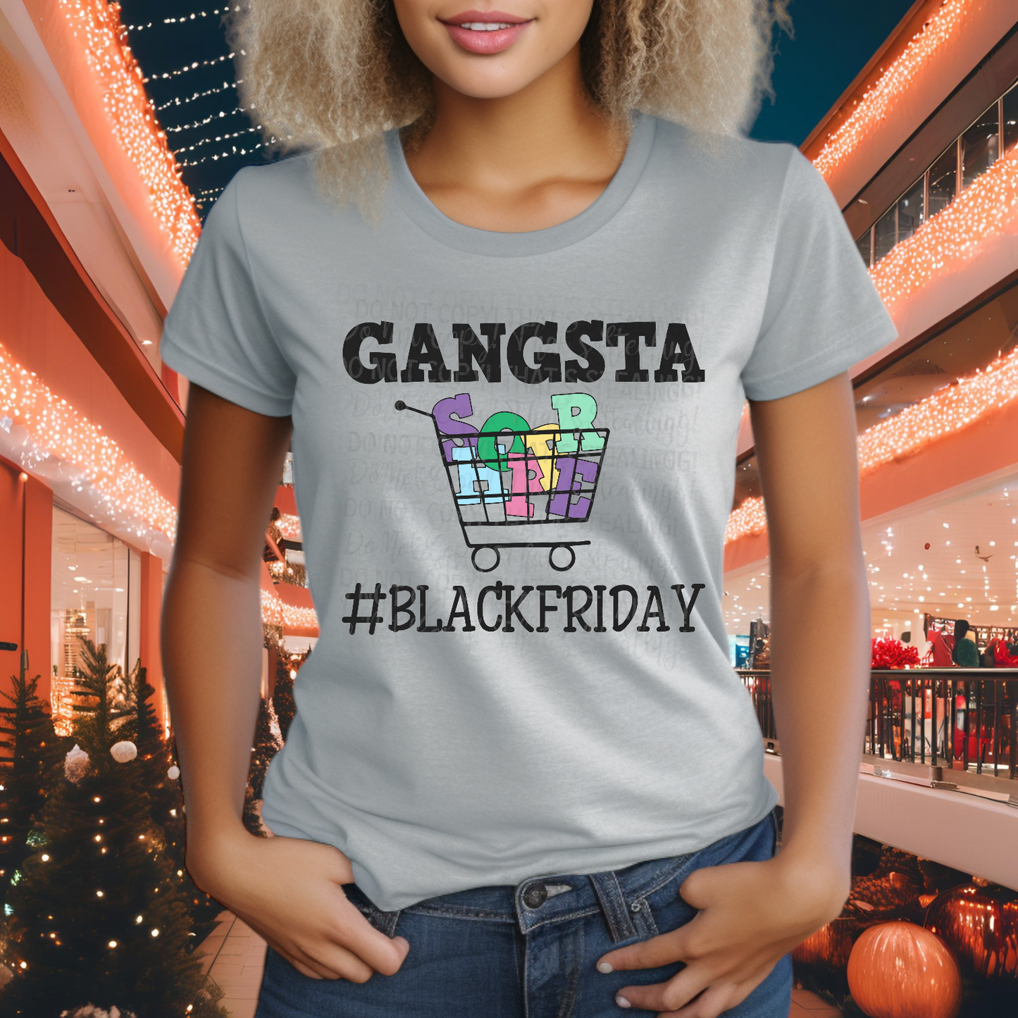 Black Friday Gangsta DTF Transfer Film CF094