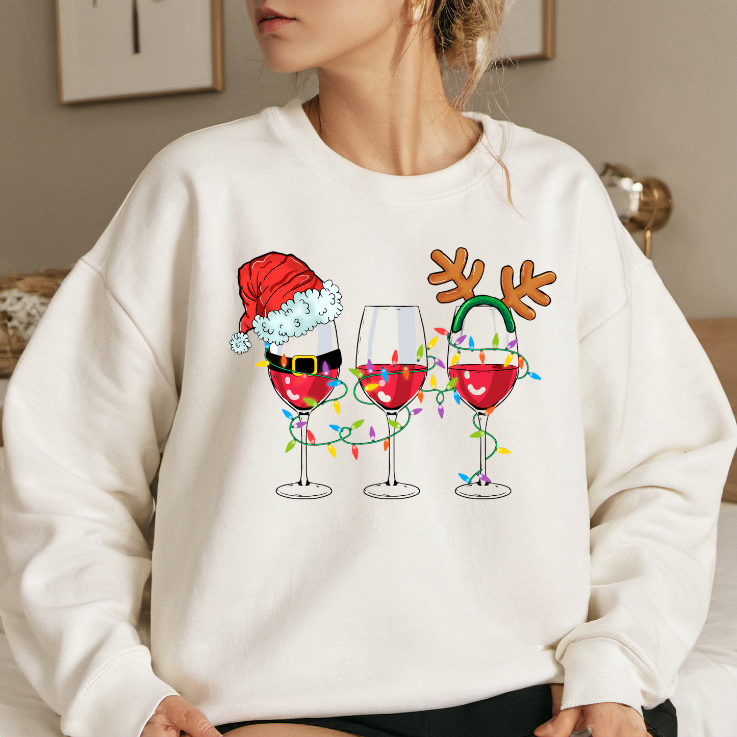 Christmas Wine DTF Transfer Film 9461