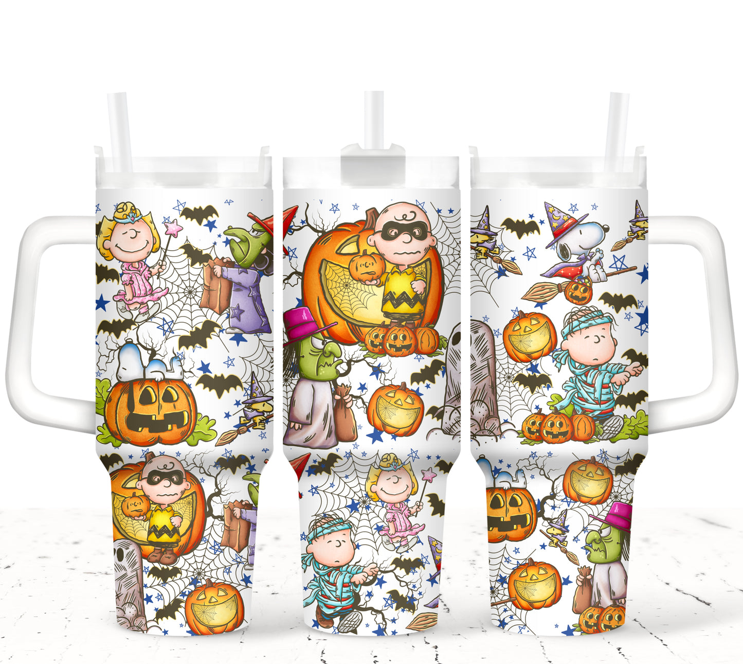 Great Pumpkin - TOP & BOTTOM SET - 40 oz Tumbler UV DTF Transfer Film A084