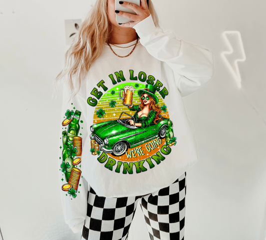 Matching DTF Series - Set Series - St Patty - Girl Get in Loser
