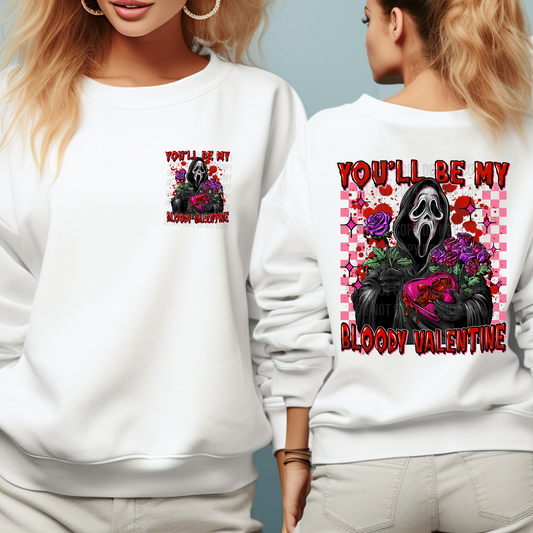 Matching DTF Series - Pocket & Back - You’ll be my Bloody Valentine Horror