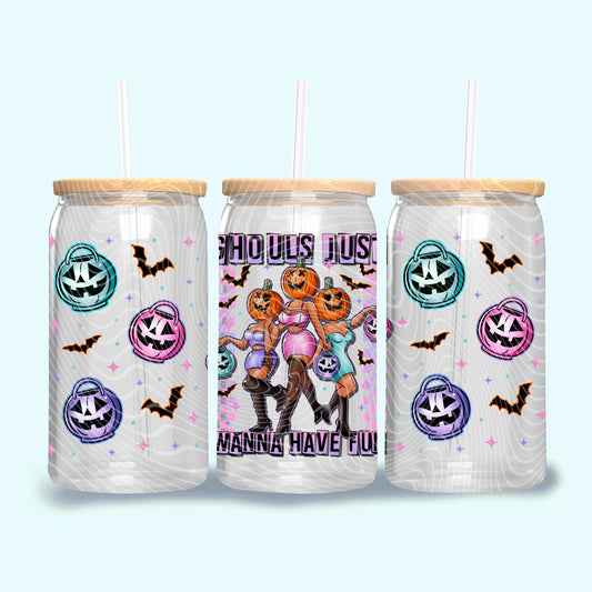 Ghouls just wanna have fun Tone 2 - 16oz UV DTF Transfer Film G084