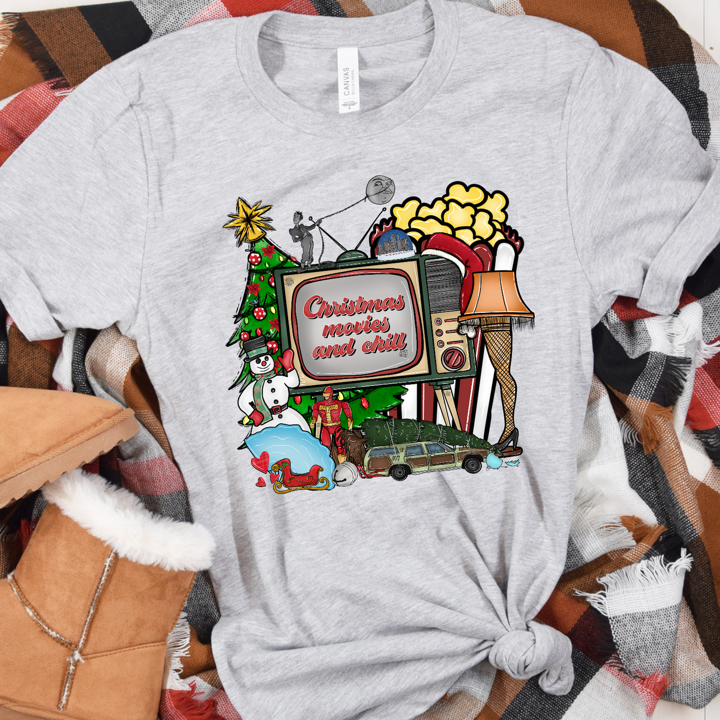 Classic Christmas Movies and Chill DTF Transfer Film 9226