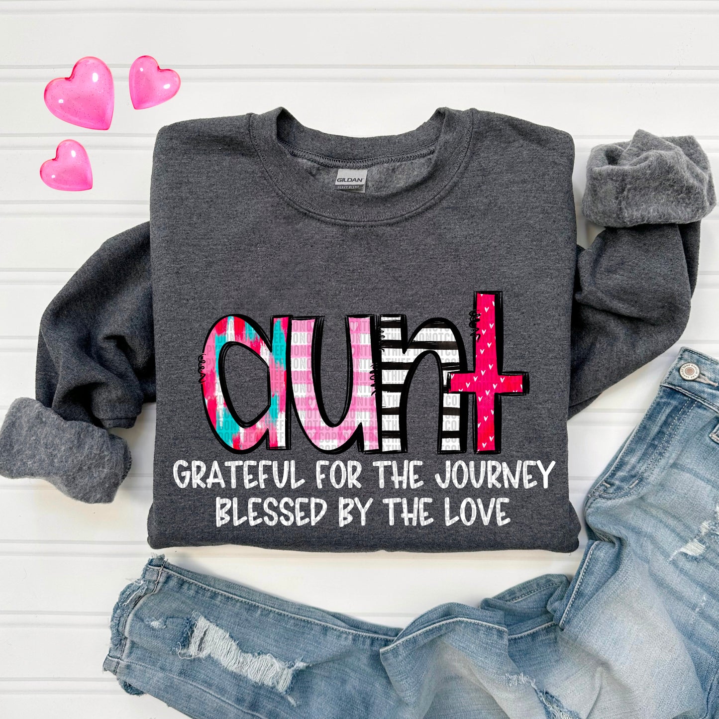 Grateful for the journey, Blessed by the Love - Aunt DTF Transfer Film SD124