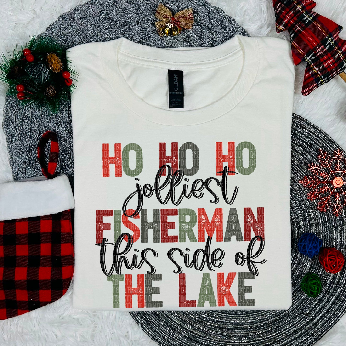 Jolliest Fisherman this side of the lake DTF Transfer Film SDD104