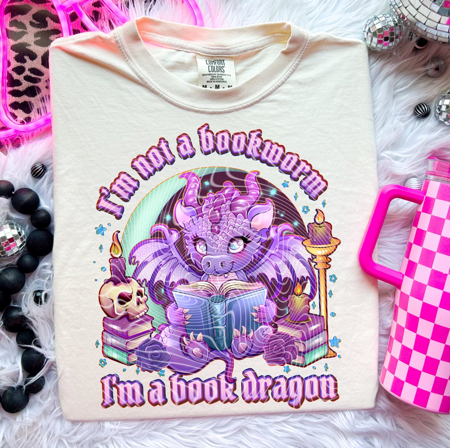 Matching DTF Series - Set Series - Not a bookworm, I’m a book dragon G035