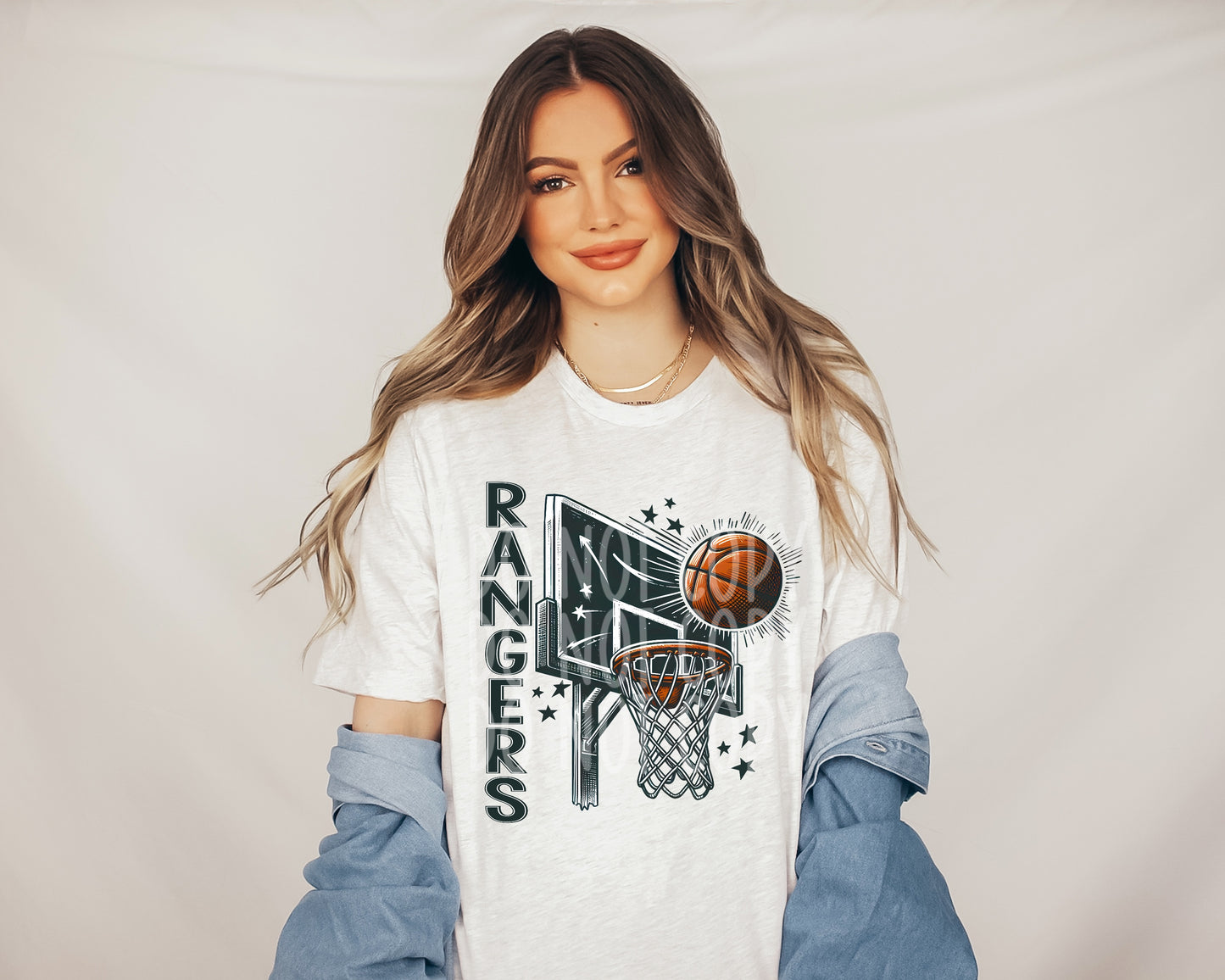 Basketball Rangers Sports Mascot DTF Transfer Film TE104