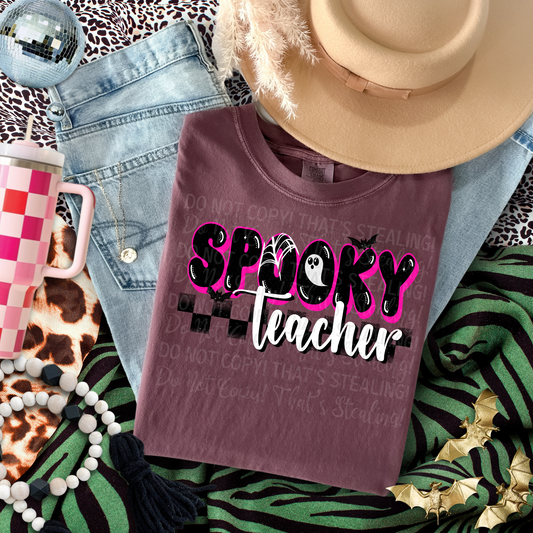 Spooky Teacher DTF Transfer Film TGG084