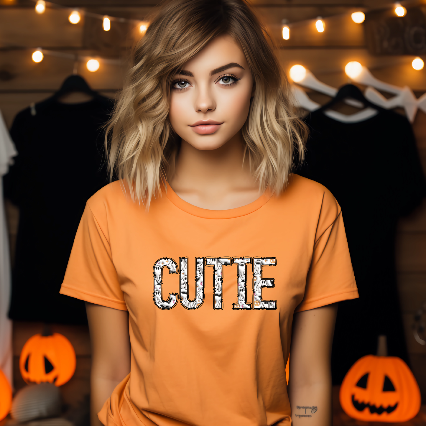 3D Ghouls Cutie Letters DTF Transfer Film 9080