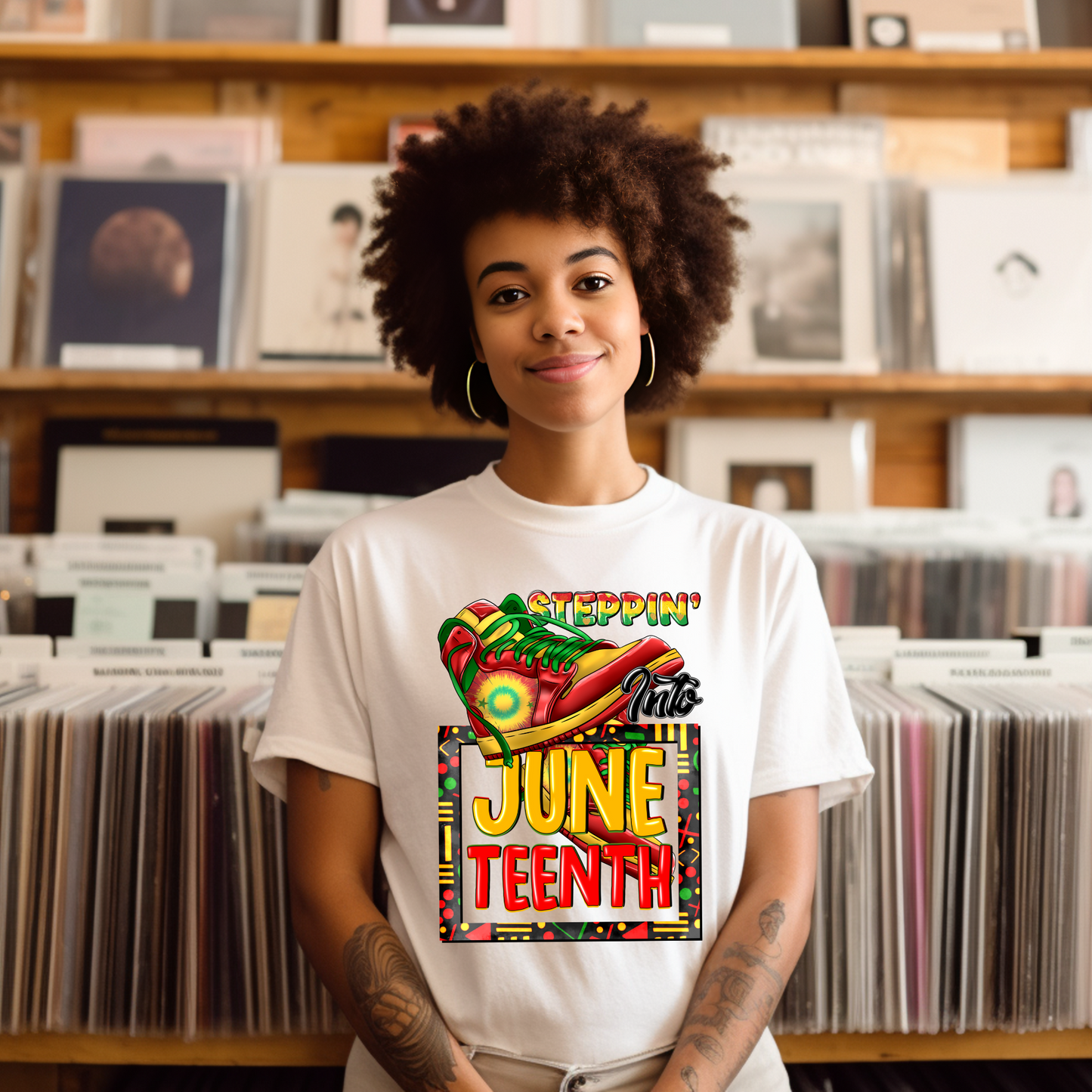 Juneteenth sneakers v2 DTF Transfer Film