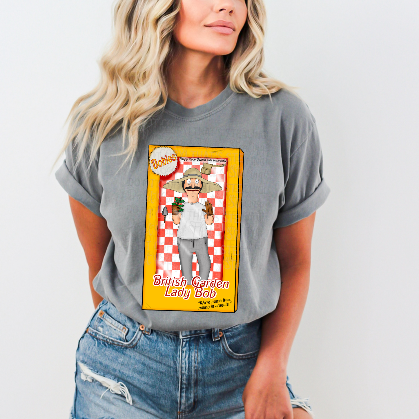 Bobies British Garden Lady Bob DTF Transfer Film