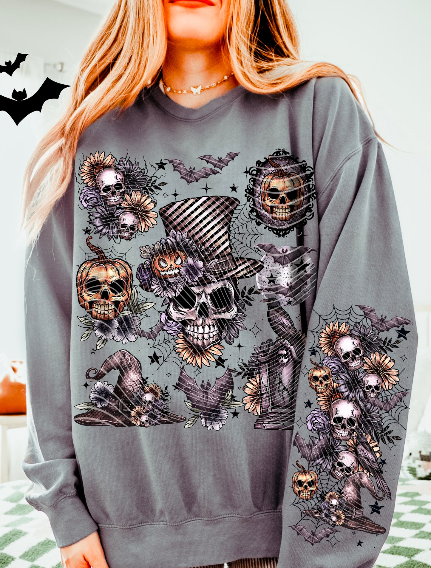 Matching DTF Series - Set Series - Top Hat Skull A084