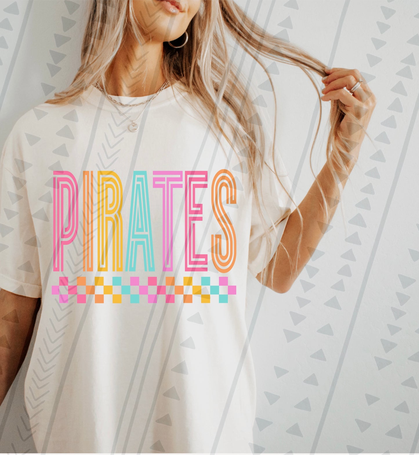Colorful Sports Mascot Pirates DTF Transfer Film
