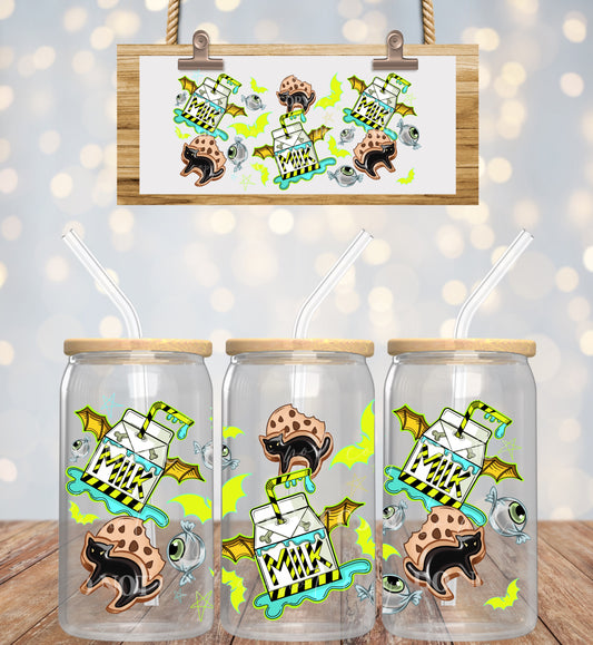 Spooky Snacks Green - 16oz UV DTF Transfer Film L084