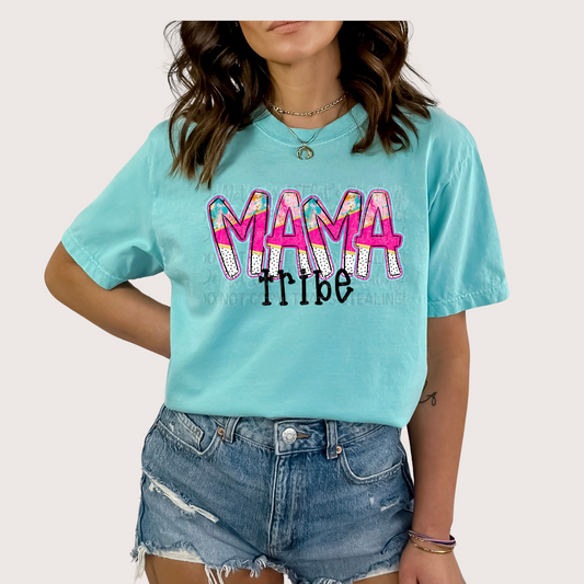 Pink Alpha Doodle Series - Mama Tribe DTF Transfer Film IH035