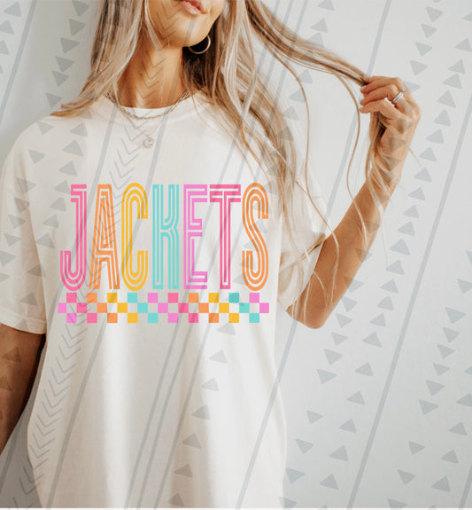 Colorful Sports Mascot Jackets DTF Transfer Film