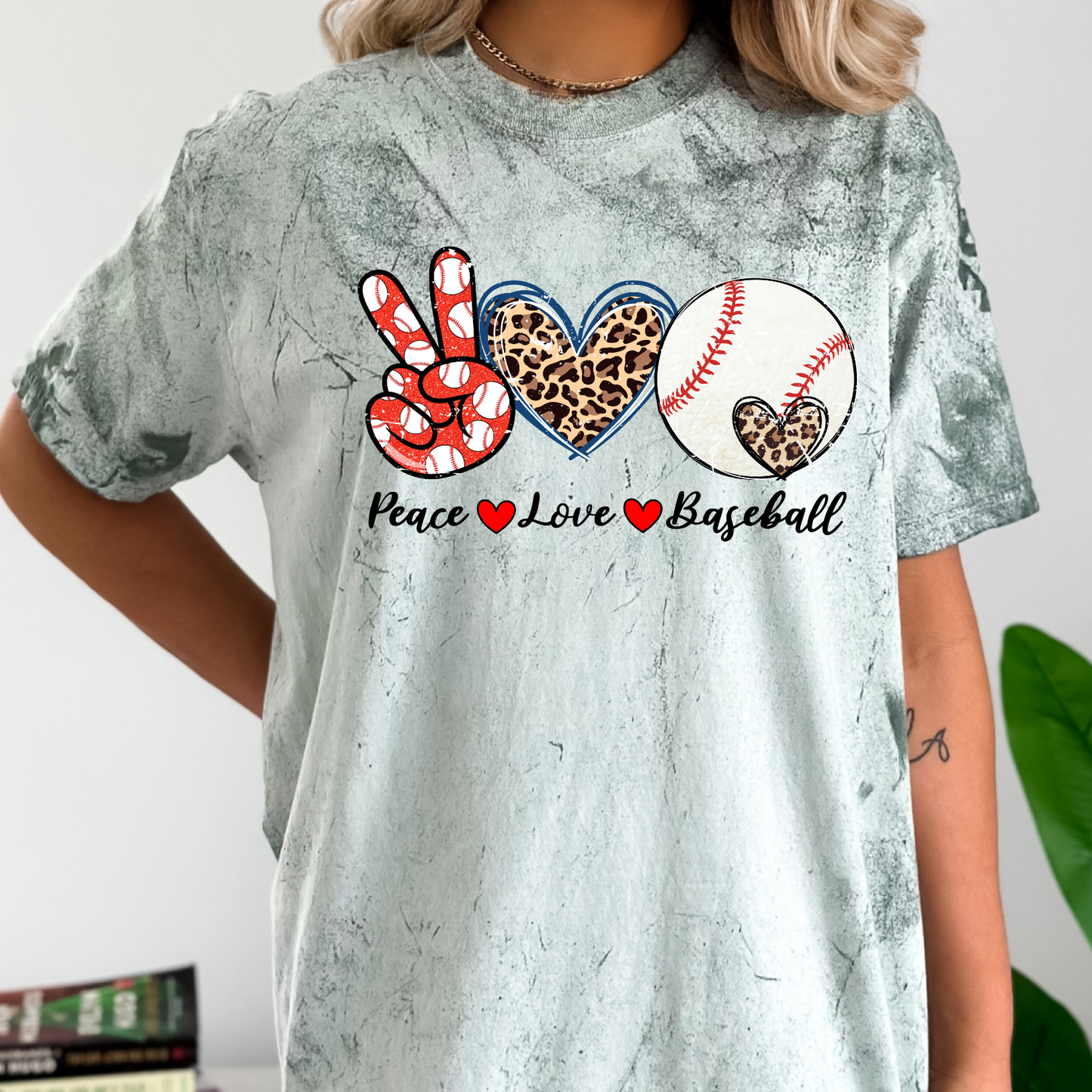 Peace Love Baseball DTF Transfer Film
