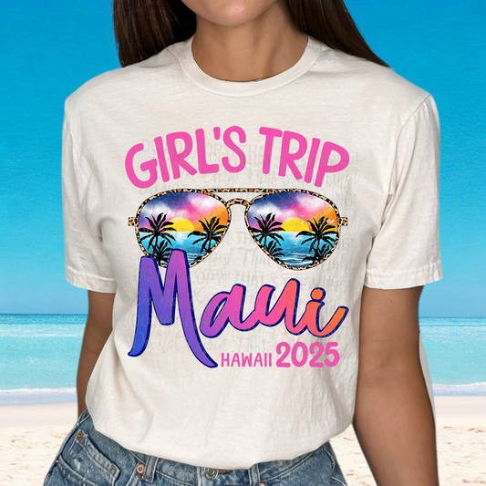 Girls Trip Maui Hawaii 2025 DTF Transfer Film E035
