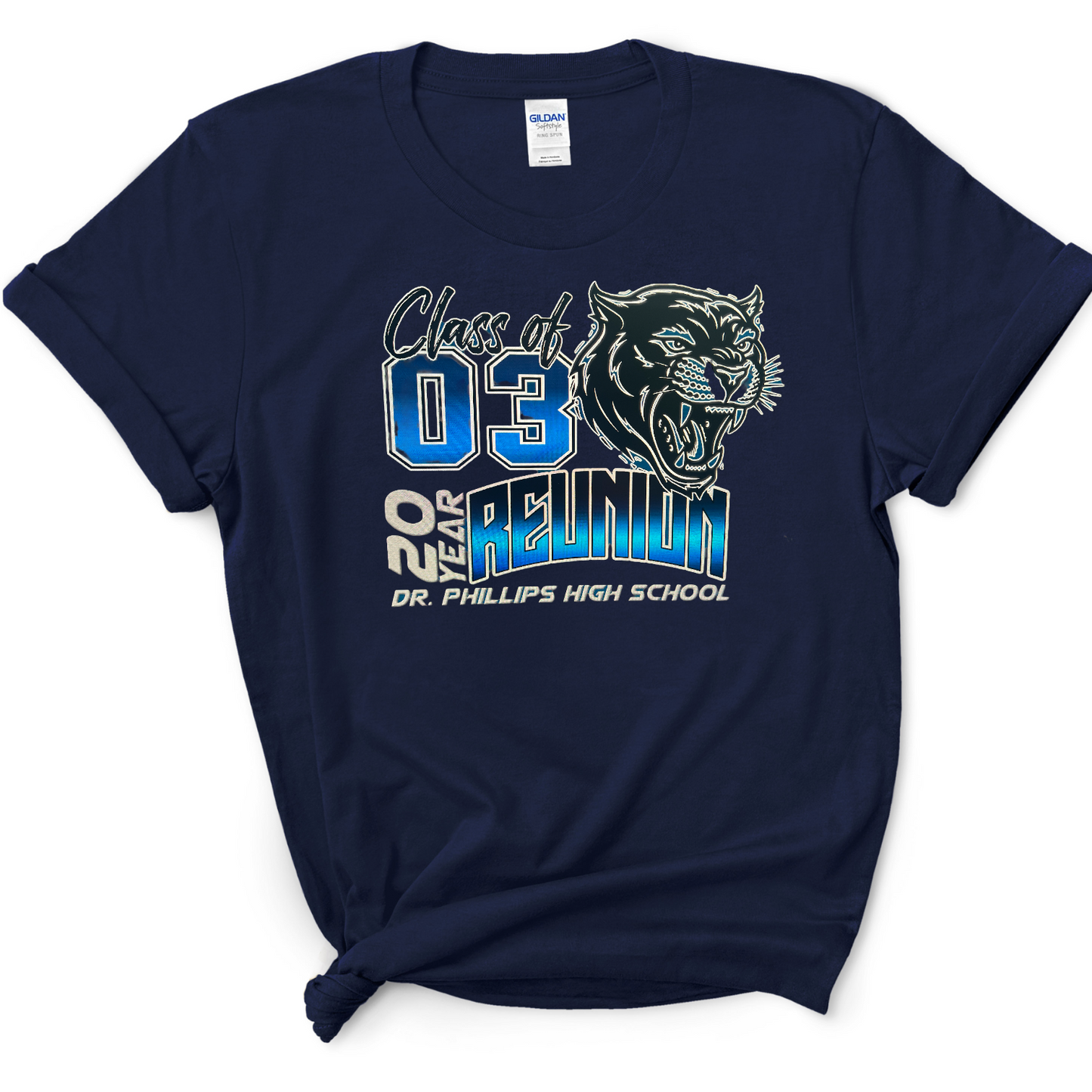 Dr Phillips High School 20 Year Reunion Class of 2003 Adult Cotton T-shirt