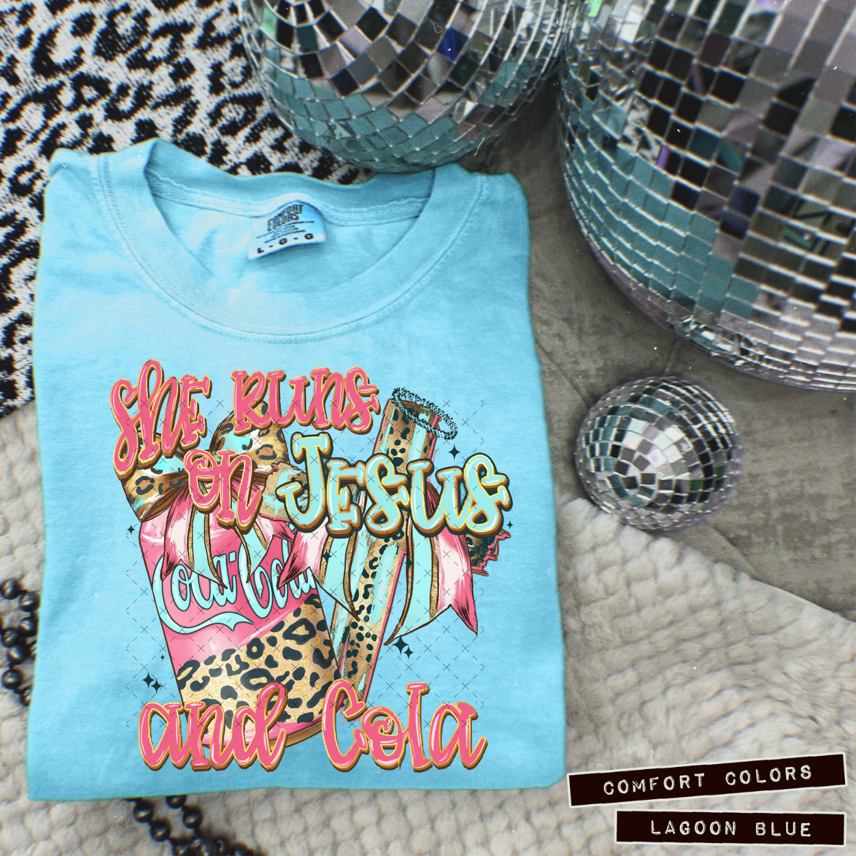 She runs on Jesus DTF Transfer Film SD045