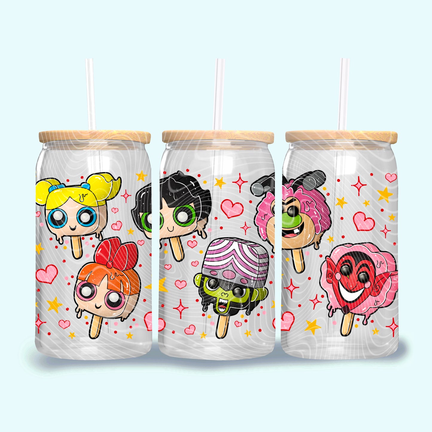 Cute Girls Popsicles - 16oz UV DTF Transfer Film