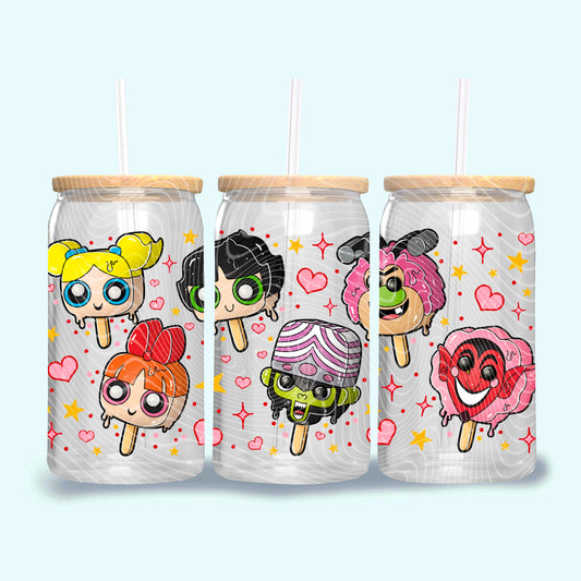 Cute Girls Popsicles - 16oz UV DTF Transfer Film