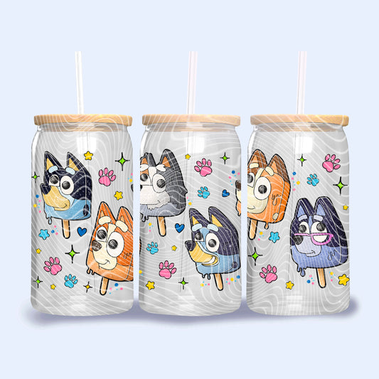 dog popsicles - 16oz UV DTF Transfer Film