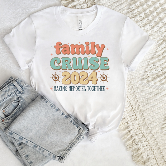 Retro Family Cruise 2024 DTF Transfer Film