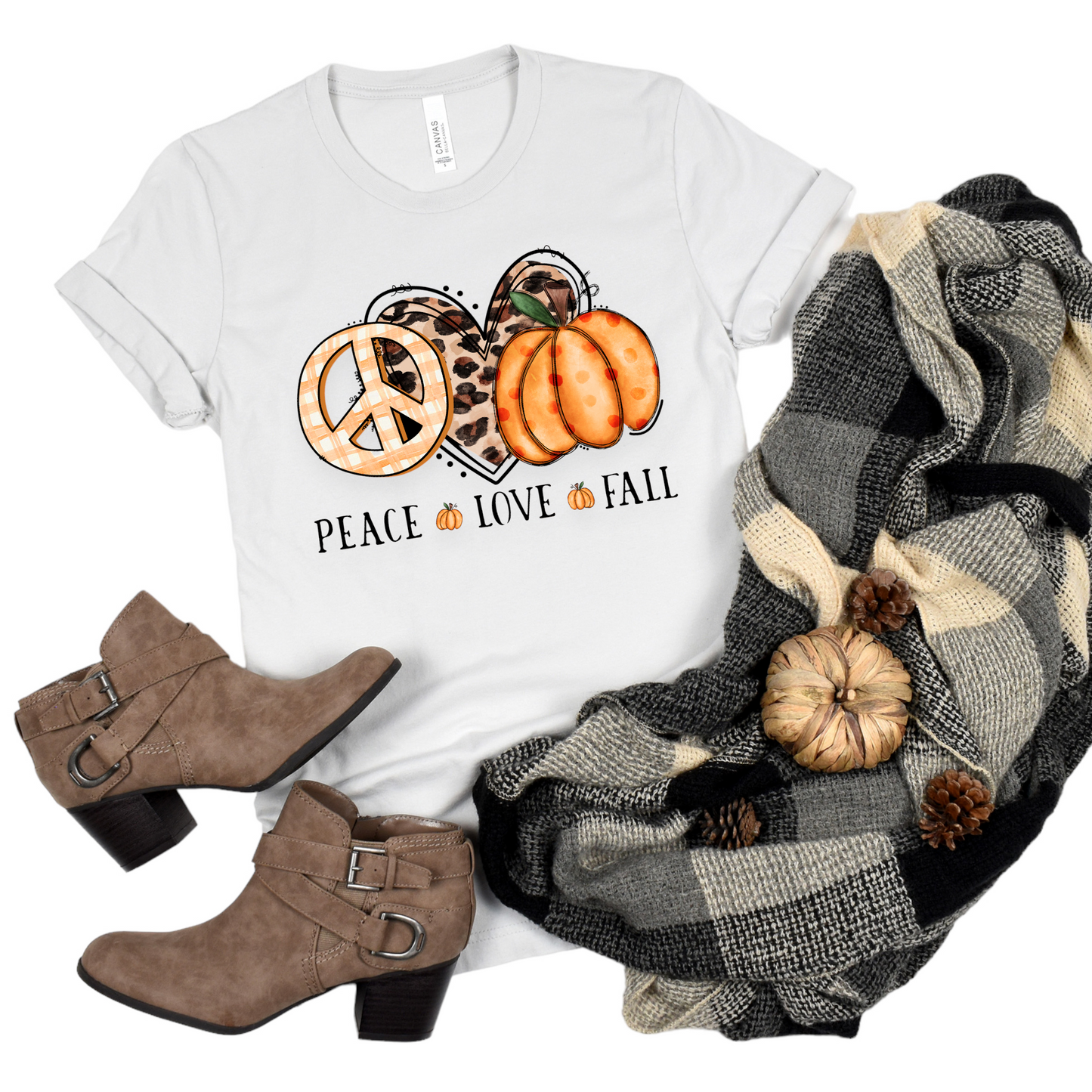 Peace love Fall DTF Transfer Film 9039