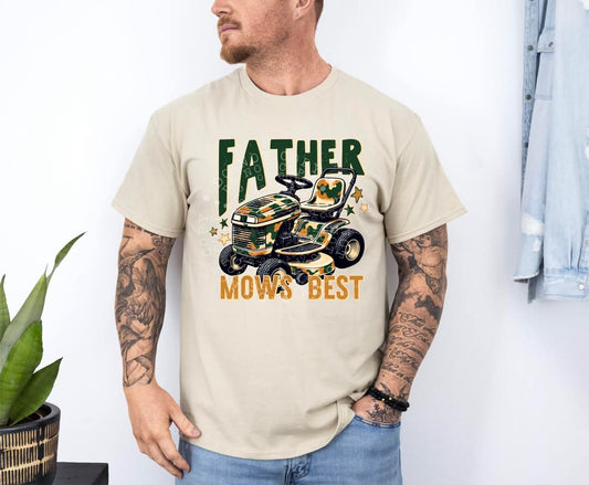 Father Mows Best DTF Transfer Film TE055