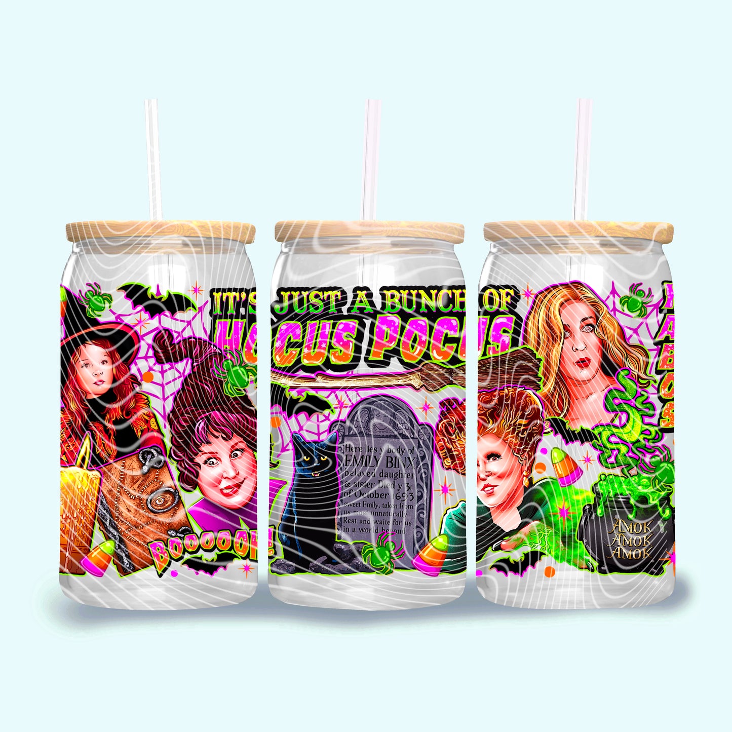 Witch Sisters 16oz UV DTF Transfer Film G075