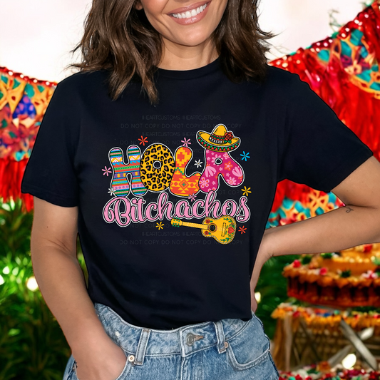 Cinco de Mayo Hola Bitchachos DTF Transfer Film CF045