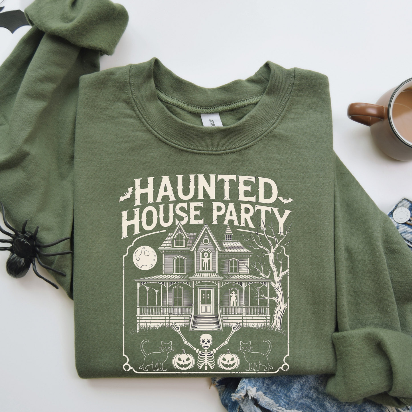 Halloween Haunted House Party DTF Transfer Film CF095