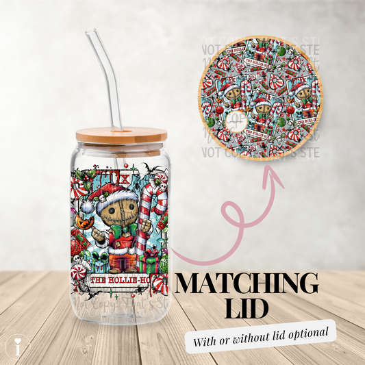 Tarot Card Xmas Exclusive: The Hollie Ho - 16oz UV DTF Transfer Film Wrap and Matching Lid G104e